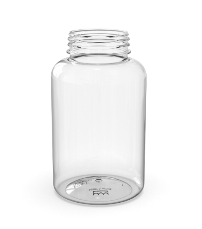 300 CC PET ROUND BOTTLE 38/400 NECK